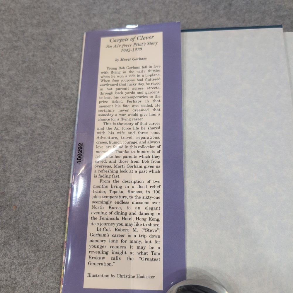Carpets of Clover An Air Force Pilots Story 1942-1970 Marti Gorham Hardcover - Picture 2 of 4